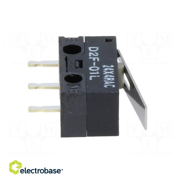 Microswitch SNAP ACTION | with lever | SPDT | 0.1A/30VDC | ON-(ON) paveikslėlis 9