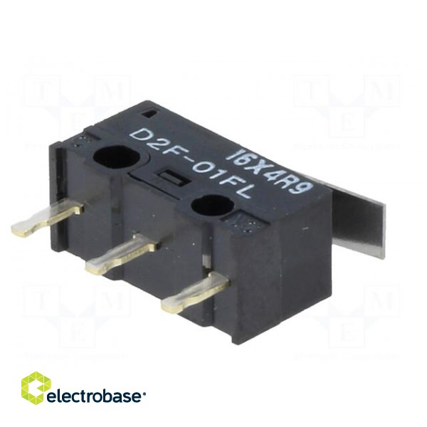 Microswitch SNAP ACTION | 1A/125VAC | 0.1A/30VDC | with lever | SPDT image 8