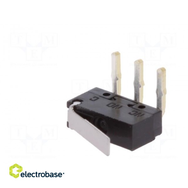 Microswitch SNAP ACTION | 0.5A/30VDC | with lever | SPDT | ON-(ON) image 4