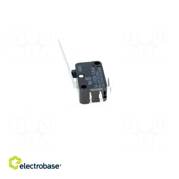 Microswitch SNAP ACTION | 10A/250VAC | 0.6A/125VDC | with lever фото 5