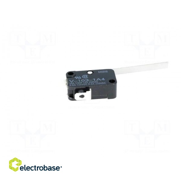 Microswitch SNAP ACTION | 10A/250VAC | 0.6A/125VDC | with lever фото 7