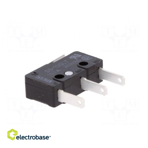 Microswitch SNAP ACTION | 10A/250VAC | with lever | SPDT | ON-(ON) paveikslėlis 6