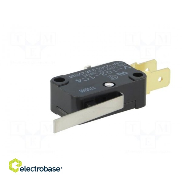 Microswitch SNAP ACTION | with lever | SPDT | 10A/250VAC | ON-(ON) image 2