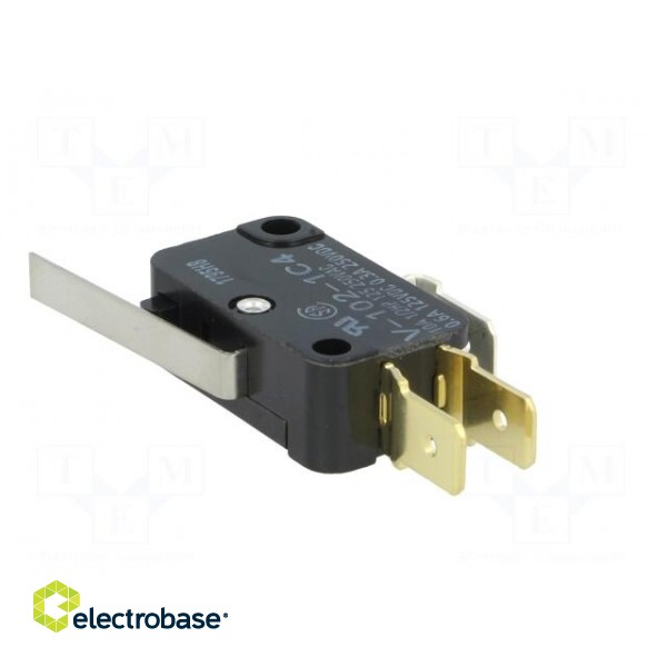 Microswitch SNAP ACTION | 10A/250VAC | 0.6A/125VDC | with lever image 4