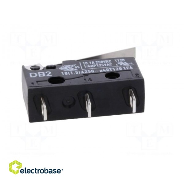 Microswitch SNAP ACTION | 10A/250VAC | 0.1A/80VDC | with lever image 7