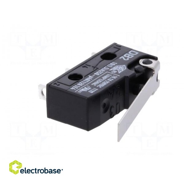 Microswitch SNAP ACTION | 10A/250VAC | 0.1A/80VDC | with lever image 2