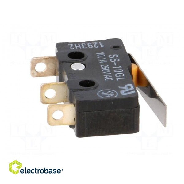 Microswitch SNAP ACTION | 10A/250VAC | with lever | SPDT | ON-(ON) image 9