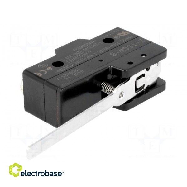 Microswitch SNAP ACTION | with lever | SPDT | 15A/250VAC | 6A/30VDC image 1