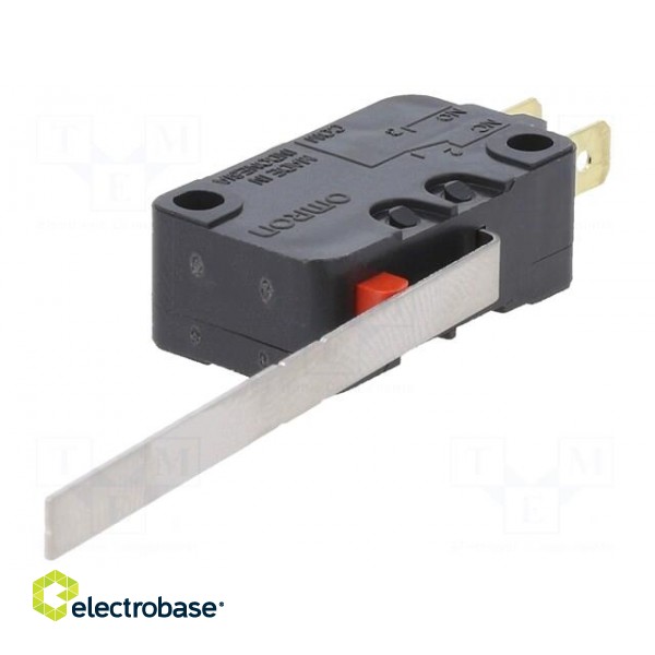 Microswitch SNAP ACTION | 16A/250VAC | with lever | SPDT | ON-(ON) image 1