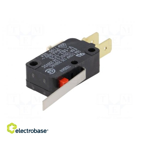 Microswitch SNAP ACTION | 16A/250VAC | 0.6A/125VDC | with lever image 2