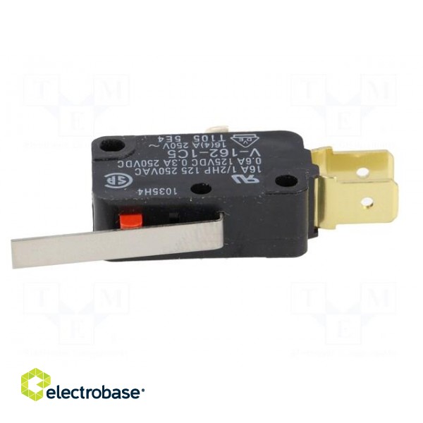 Microswitch SNAP ACTION | 16A/250VAC | 0.6A/125VDC | with lever image 3