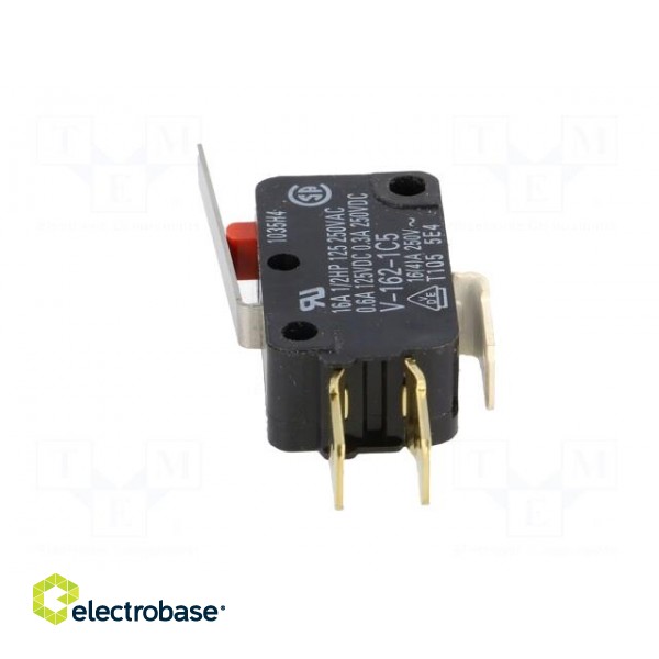 Microswitch SNAP ACTION | 16A/250VAC | 0.6A/125VDC | with lever image 5