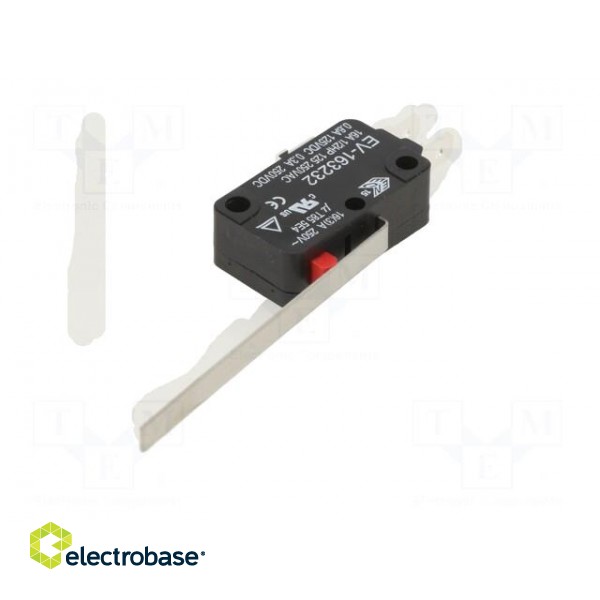 Microswitch SNAP ACTION | 16A/250VAC | 0.6A/125VDC | with lever image 2