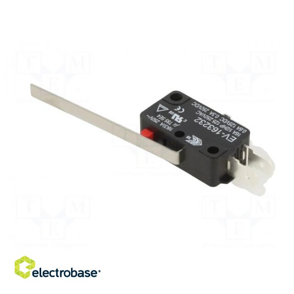 Microswitch SNAP ACTION | 16A/250VAC | 0.6A/125VDC | with lever image 4