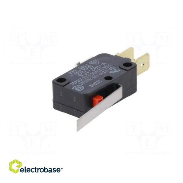 Microswitch SNAP ACTION | 16A/250VAC | 0.3A/250VDC | with lever image 2