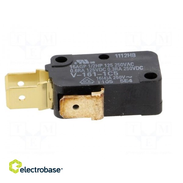 Microswitch SNAP ACTION | 16A/250VAC | 0.3A/250VDC | with lever image 7
