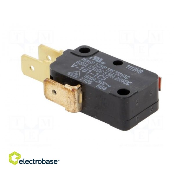 Microswitch SNAP ACTION | 16A/250VAC | 0.3A/250VDC | with lever image 8