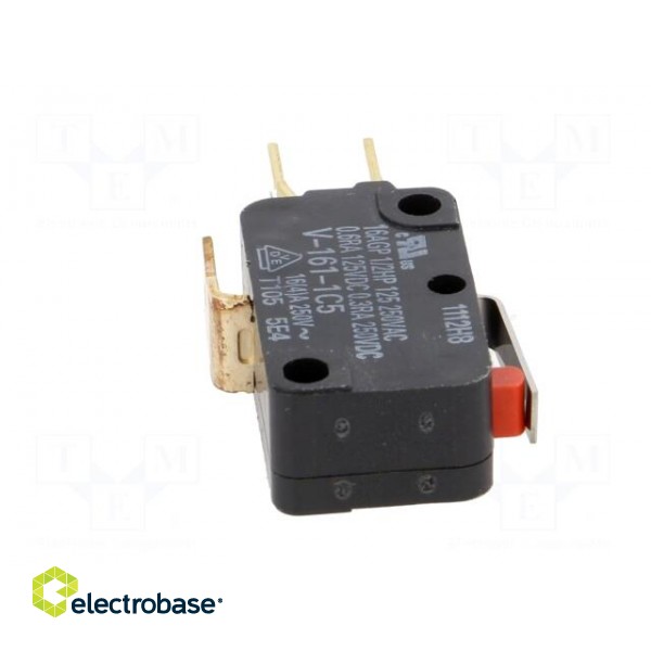 Microswitch SNAP ACTION | 16A/250VAC | 0.3A/250VDC | with lever image 9