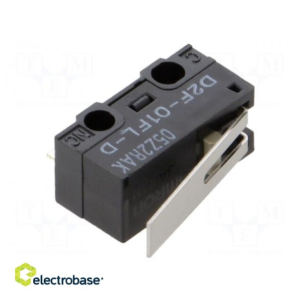 Microswitch SNAP ACTION | 1A/125VAC | 0.1A/30VDC | with lever | SPDT