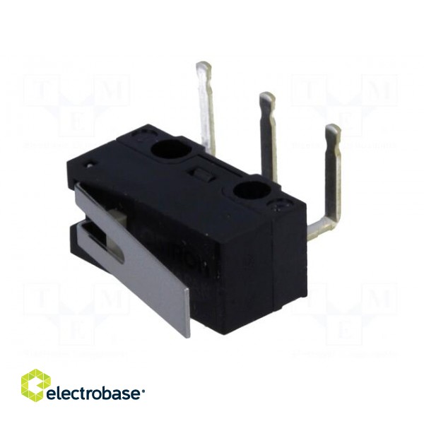 Microswitch SNAP ACTION | with lever | SPDT | 1A/125VAC | 0.5A/30VDC paveikslėlis 4