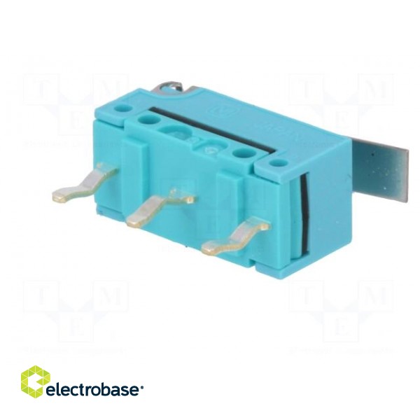 Microswitch SNAP ACTION | with lever | SPDT | 1A/125VAC | 1A/30VDC paveikslėlis 8