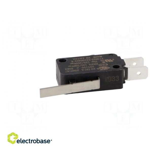 Microswitch SNAP ACTION | with lever | SPDT | 22A/250VAC | ON-(ON) image 3