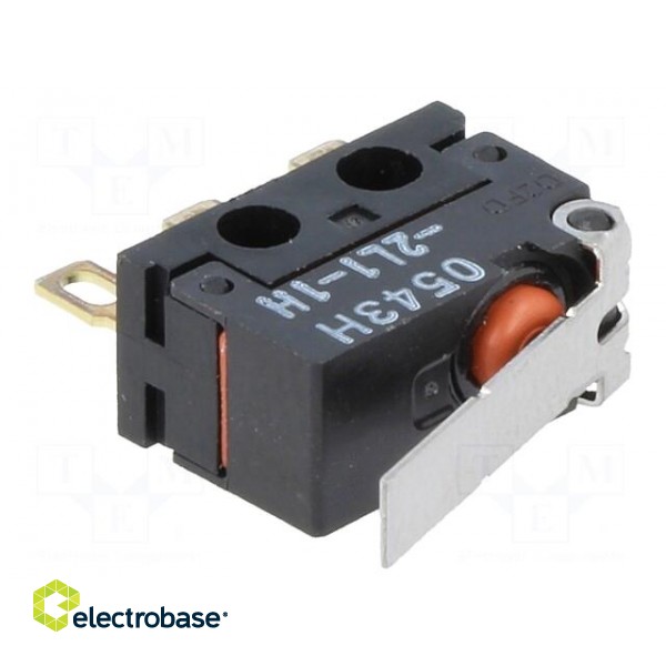 Microswitch SNAP ACTION | 2A/125VAC | 2A/30VDC | with lever | SPDT image 1