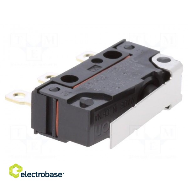Microswitch SNAP ACTION | with lever | SPDT | 2A/250VAC | ON-(ON) image 1