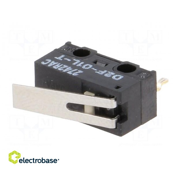 Microswitch SNAP ACTION | 3A/125VAC | 0.1A/30VDC | with lever | SPDT image 4