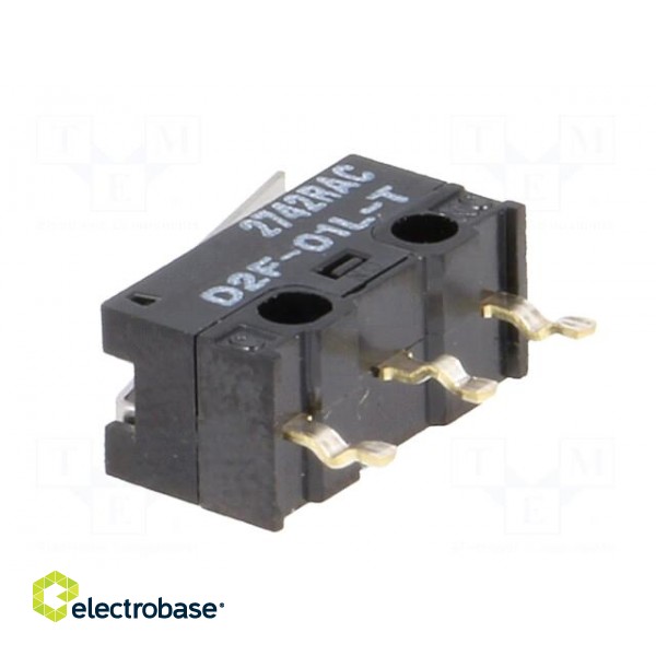 Microswitch SNAP ACTION | 3A/125VAC | 0.1A/30VDC | with lever | SPDT image 6