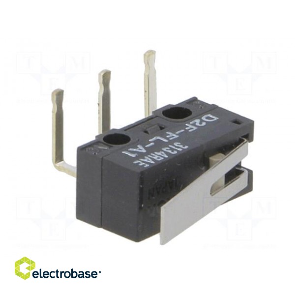 Microswitch SNAP ACTION | 3A/125VAC | 2A/30VDC | with lever | SPDT image 2