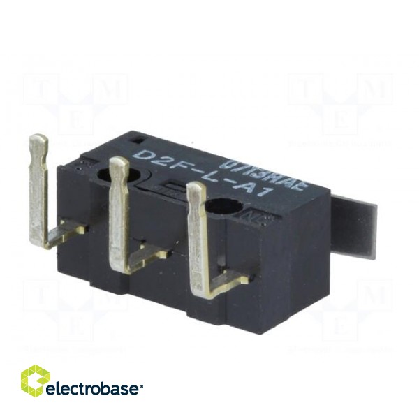 Microswitch SNAP ACTION | 3A/125VAC | 2A/30VDC | with lever | SPDT paveikslėlis 8