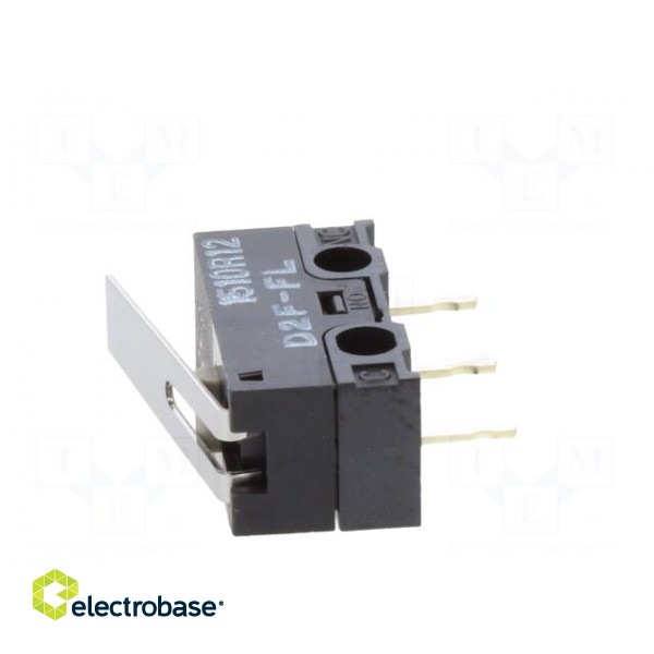 Microswitch SNAP ACTION | 3A/125VAC | with lever | SPDT | ON-(ON) paveikslėlis 5