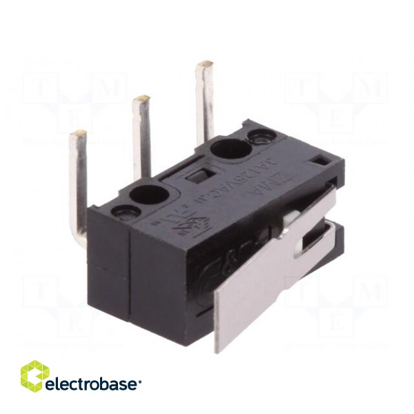 Microswitch SNAP ACTION | with lever | SPDT | 3A/125VAC | ON-(ON) paveikslėlis 1