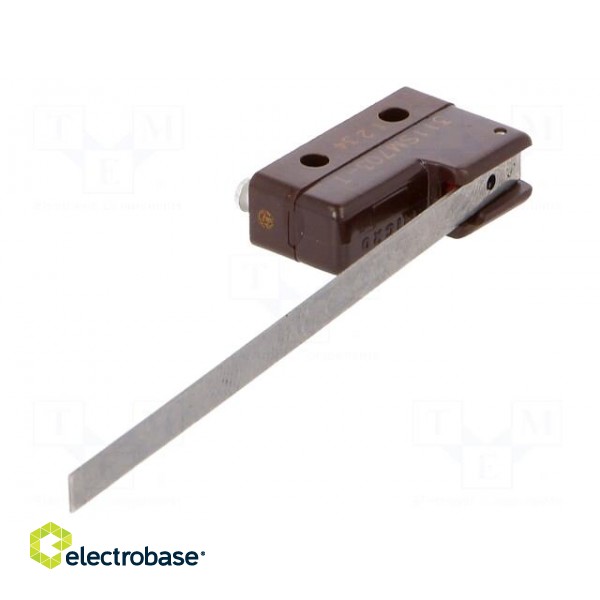 Microswitch SNAP ACTION | 4A/250VAC | with lever | SPDT | OFF-(ON) image 1