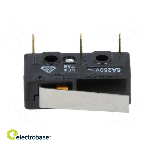 Microswitch SNAP ACTION | 5A/125VAC | with lever | SPDT | ON-(ON) paveikslėlis 3