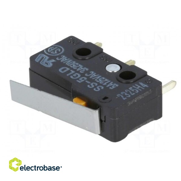 Microswitch SNAP ACTION | 5A/125VAC | with lever | SPDT | ON-(ON)