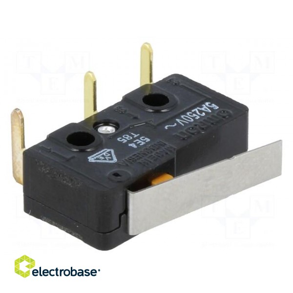 Microswitch SNAP ACTION | 5A/125VAC | with lever | SPDT | ON-(ON) фото 1