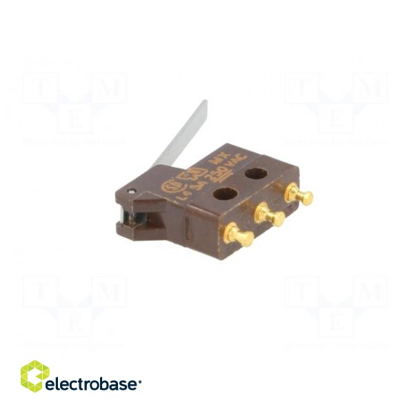 Microswitch SNAP ACTION | 5A/250VAC | with lever | SPDT | OFF-(ON) image 6