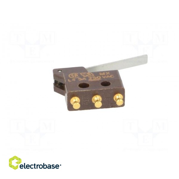 Microswitch SNAP ACTION | 5A/250VAC | with lever | SPDT | OFF-(ON) image 7