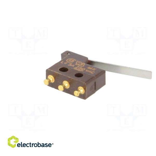Microswitch SNAP ACTION | with lever | SPDT | 5A/250VAC | OFF-(ON) фото 8