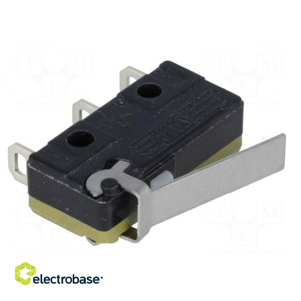 Microswitch SNAP ACTION | 5A/250VAC | with lever | SPDT | ON-(ON) image 1