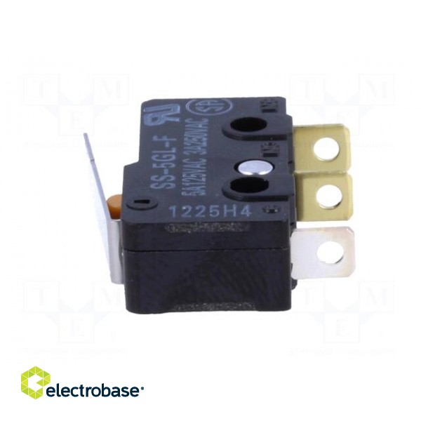 Microswitch SNAP ACTION | 5A/250VAC | with lever | SPDT | ON-(ON) image 5