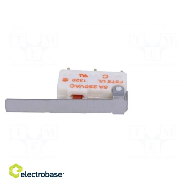 Microswitch SNAP ACTION | 5A/250VAC | with lever | SPDT | ON-(ON) image 3