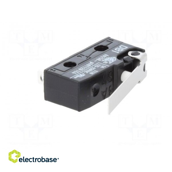 Microswitch SNAP ACTION | with lever | SPDT | 6A/250VAC | 0.1A/80VDC фото 2
