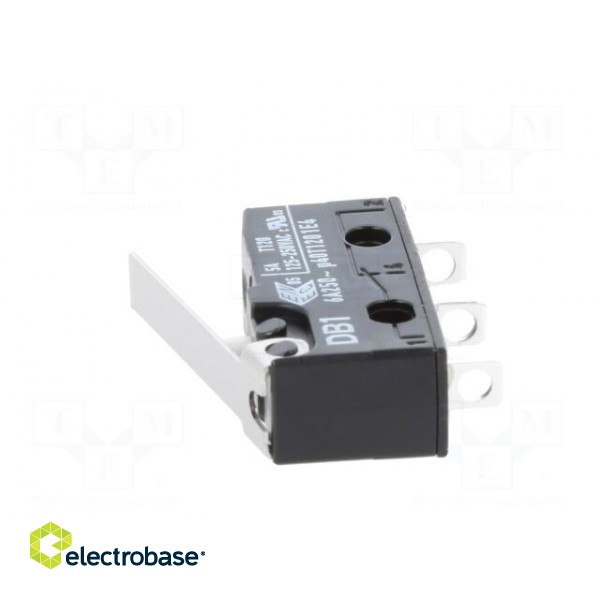 Microswitch SNAP ACTION | 6A/250VAC | 0.1A/80VDC | with lever | SPDT image 5