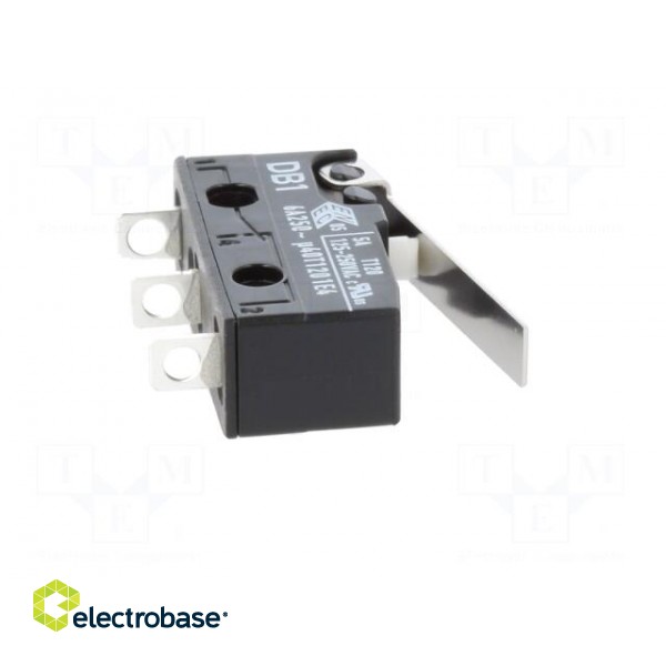 Microswitch SNAP ACTION | with lever | SPDT | 6A/250VAC | 0.1A/80VDC paveikslėlis 9