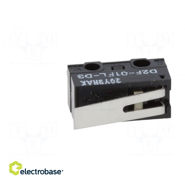 Microswitch SNAP ACTION | with lever | SPDT | ON-(ON) | Pos: 2 | IP40 image 3