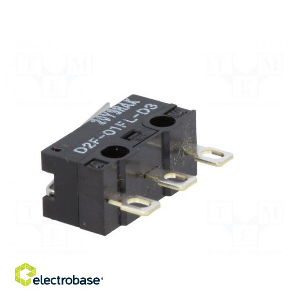 Microswitch SNAP ACTION | with lever | SPDT | ON-(ON) | Pos: 2 | IP40 paveikslėlis 6
