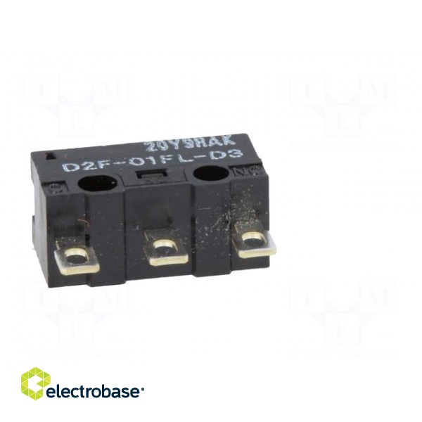 Microswitch SNAP ACTION | with lever | SPDT | ON-(ON) | Pos: 2 | IP40 image 7